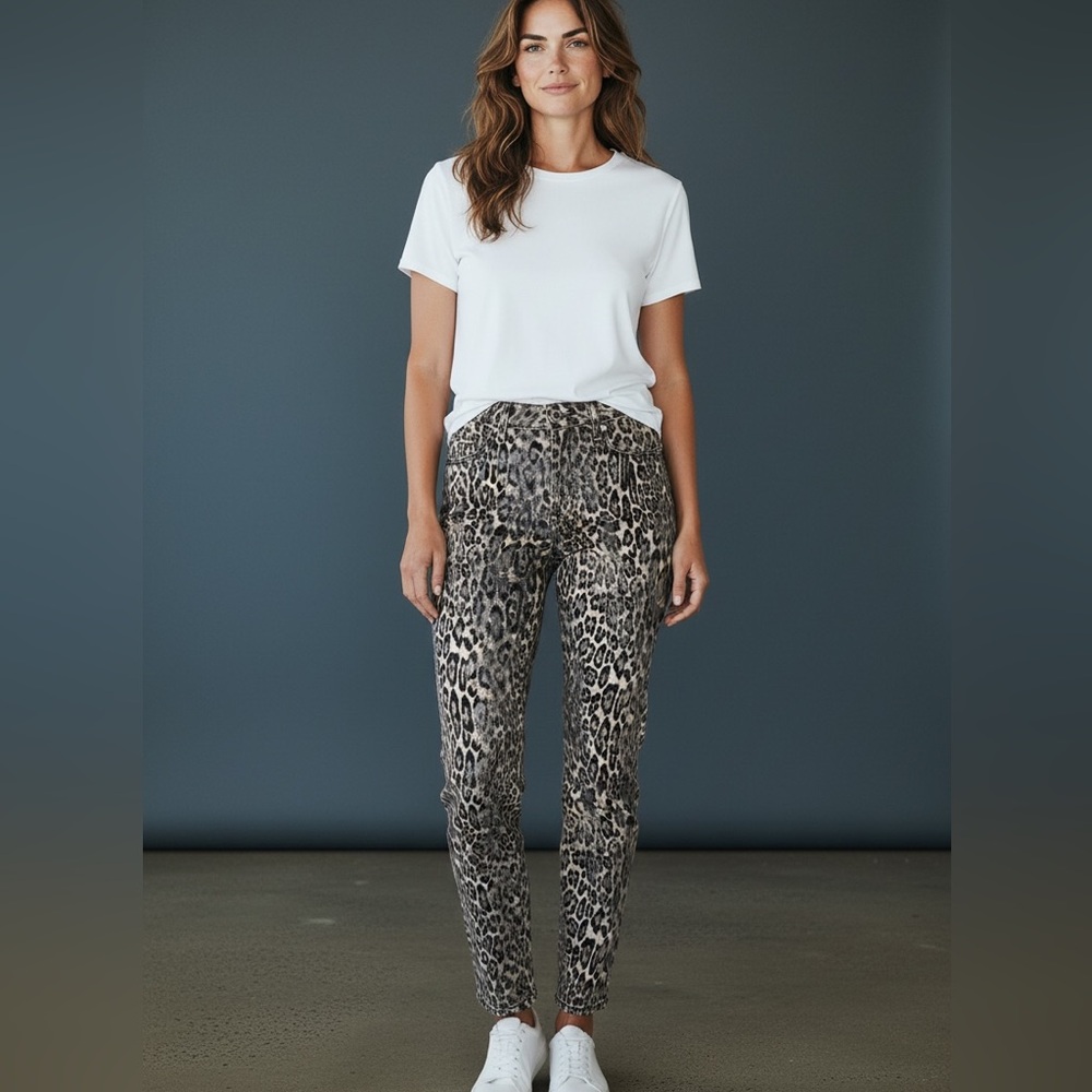 J Brand Animal Print Skinny Jeans